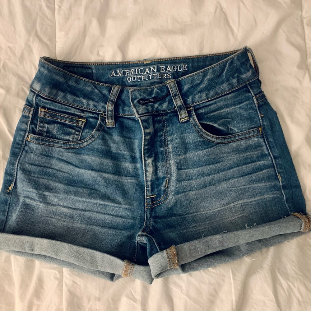 High-Rise AE Denim Shorts